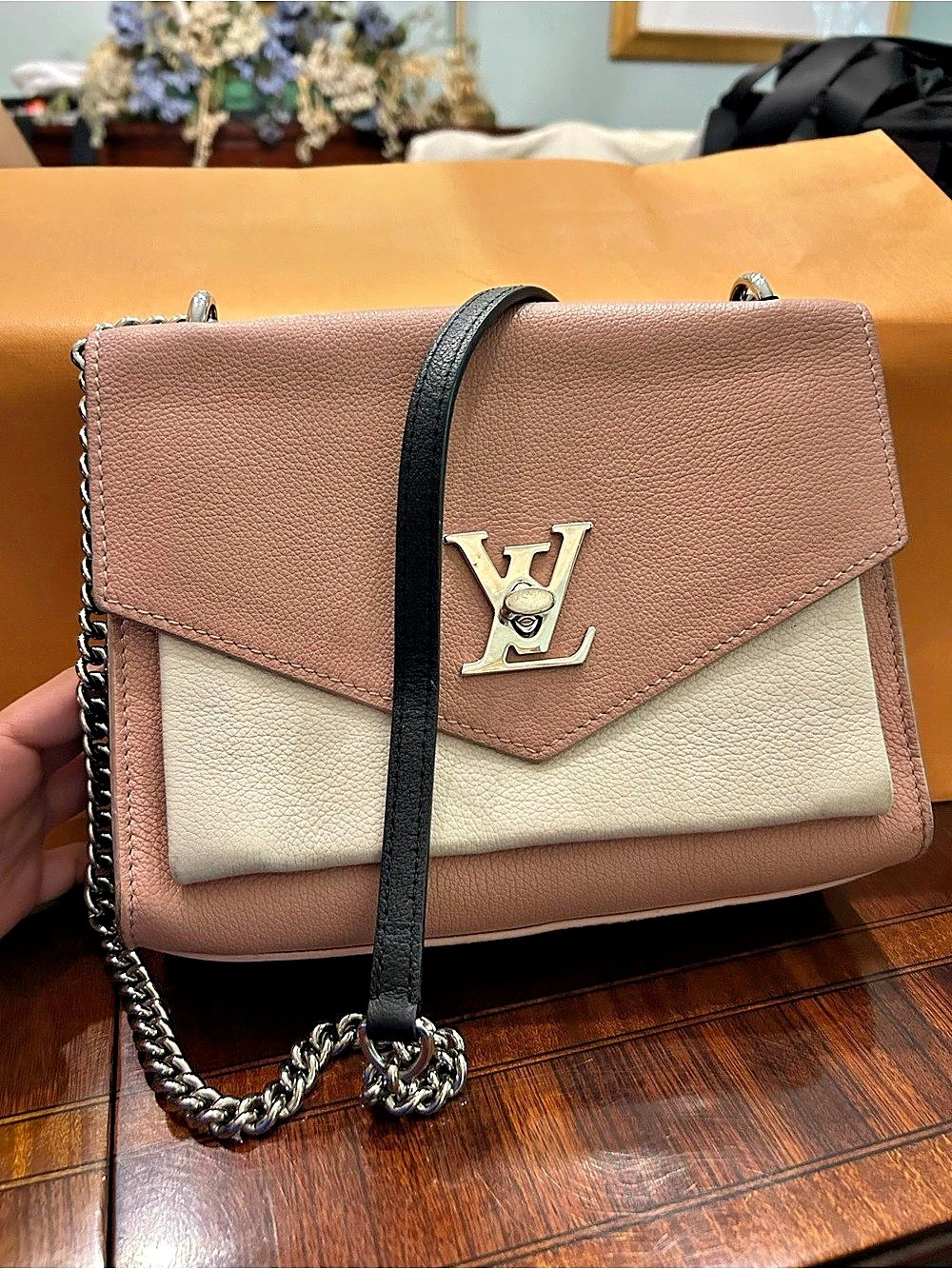 Louis Vuitton Lockme Tender Pink & White Crossbody NWT